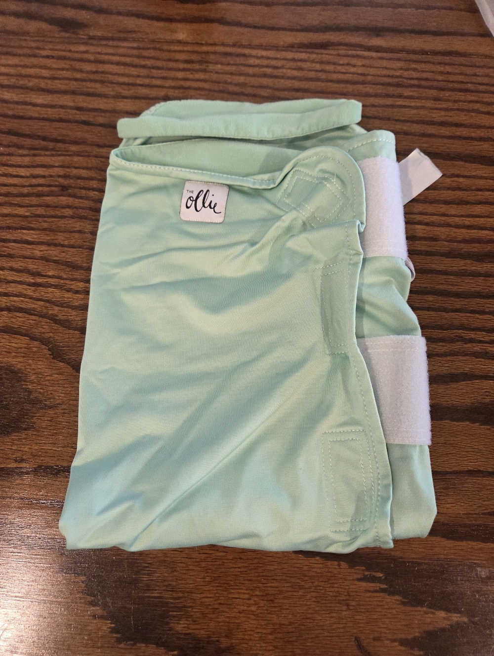 The Ollie Swaddle Blanket Wrap One Size Adjustable Meadow Mint Green EUC